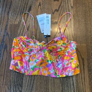 NEW Floral Zara Top Size Small